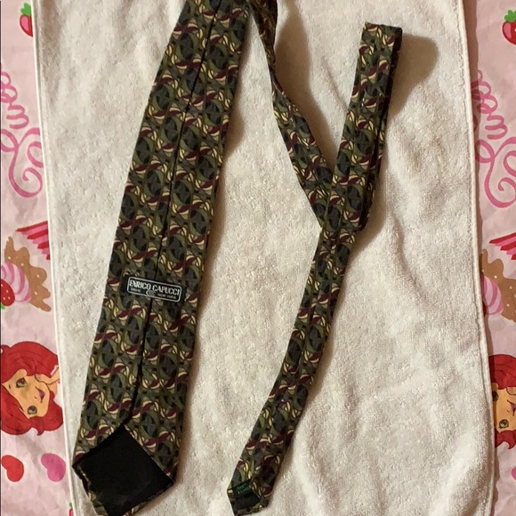 Enrico Capucci Dark Green Tie - Picture 6 of 6